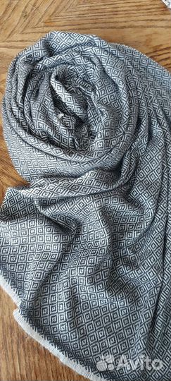 Шарф из кашемира серый