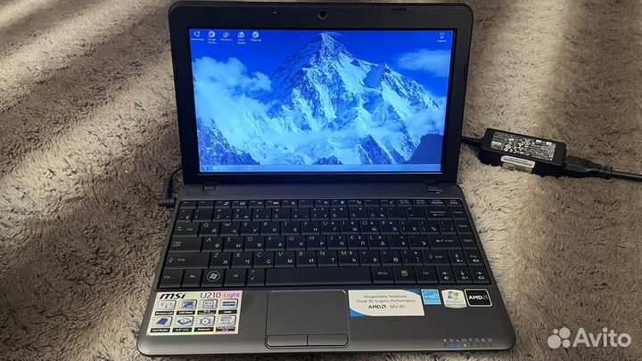 Ноутбук MSI U210 Light + сумка