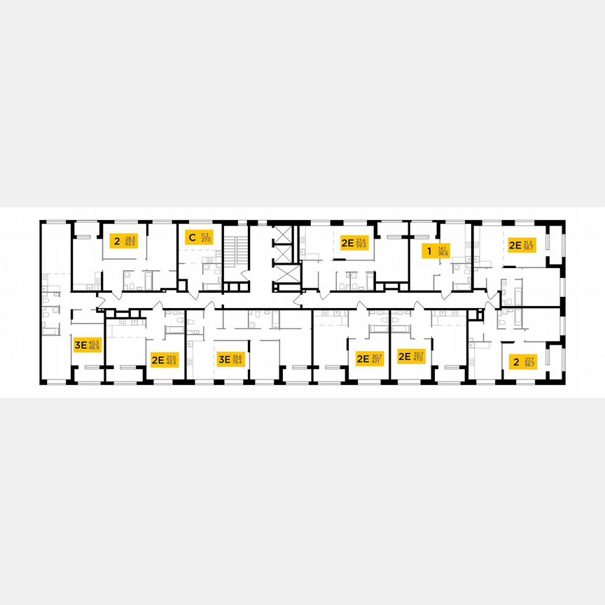 Квартира-студия, 27 м², 11/16 эт.