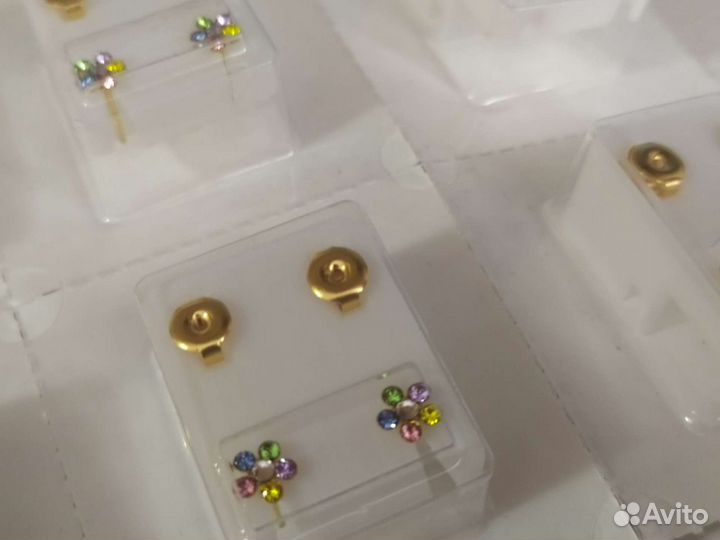 Серьги гвоздики для детей