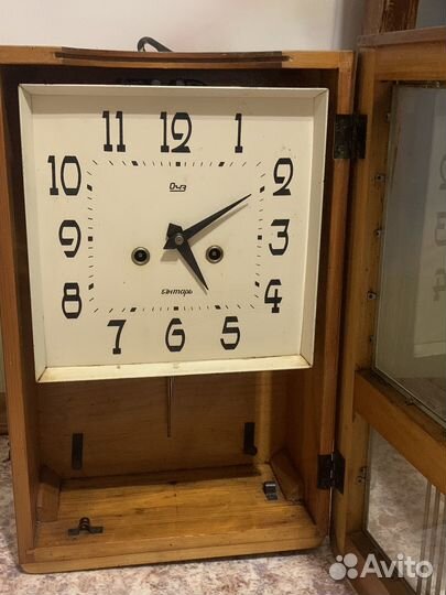 Часы янтарь СССР с боем