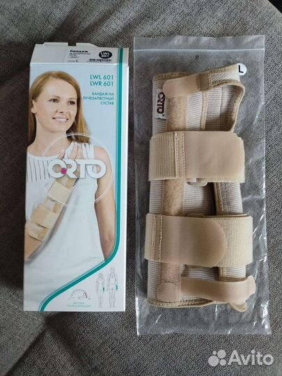Бандаж на лучезапястный сустав лангет orto левый