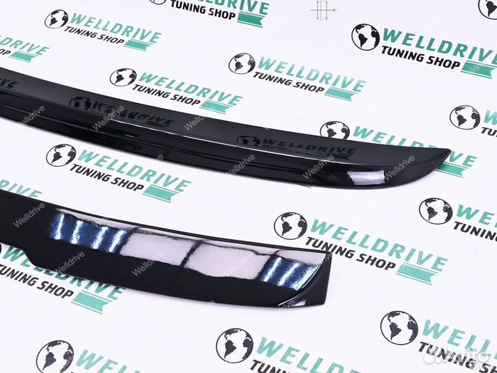 Спойлер и козырек BMW 5 E60 стиль M5 стиль черный