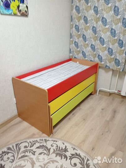 Детская выкатная кровать