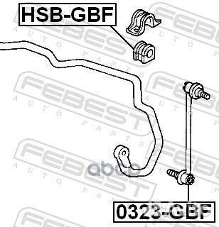 Тяга стабилизатора перед прав/лев 0323-GBF