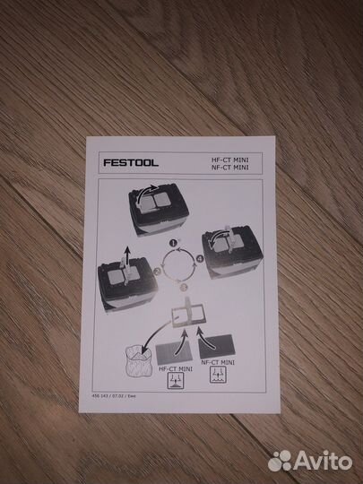Фильтр для пылесоса festool HF-CT mini/midi