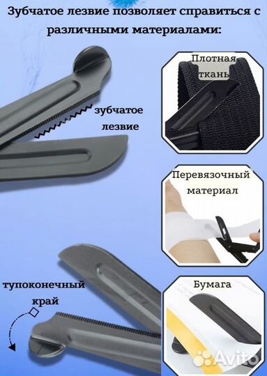 Ножницы тактические военные медицинские в подсумок