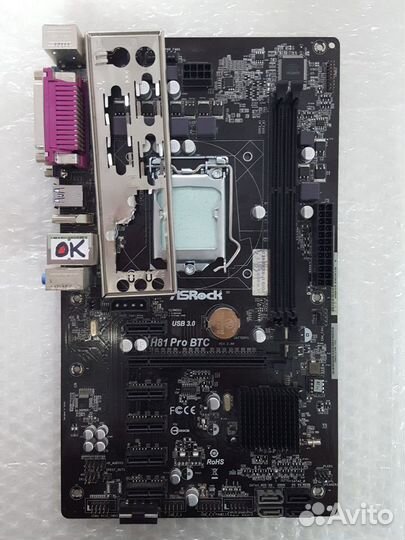 Мат. плата 1150 AsRock h81 Pro BTC