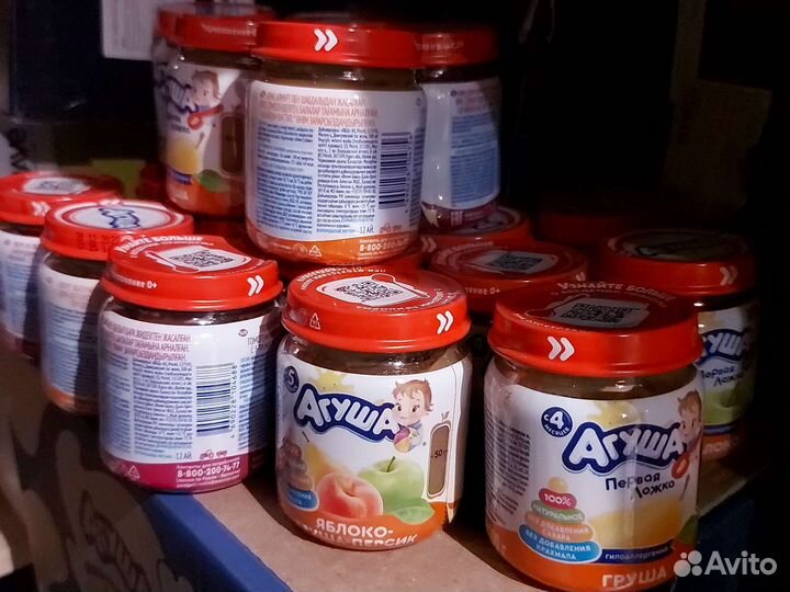 Фруктовое пюре агуша