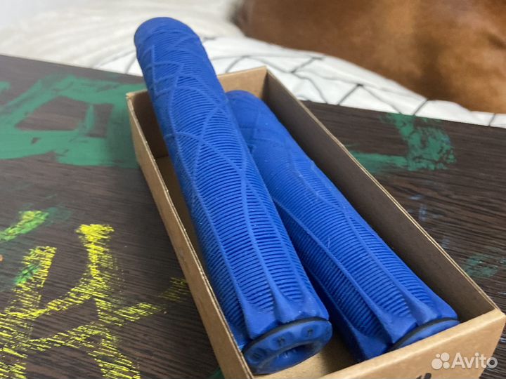Грипсы для трюкового самоката синие