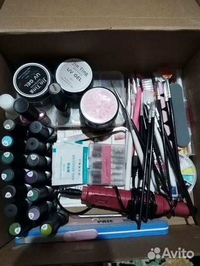 Набор для маникюра с лампой