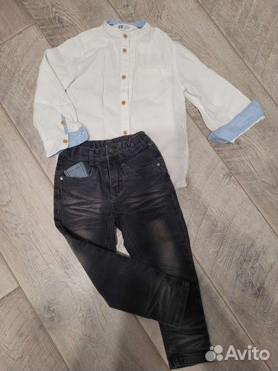 Джинсы на мальчика 104-110см