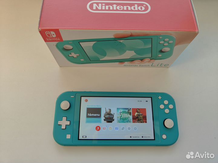 Nintendo Switch lite прошитая чипом