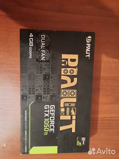 Palit geforce GTX 1050ti dual FAN 4 gb