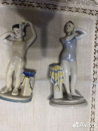 Фарфоровые статуэтки СССР. Счастливое детство, лфз