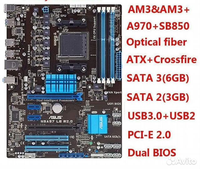Материнская плата Asus m5a97 r2.0 AM3+