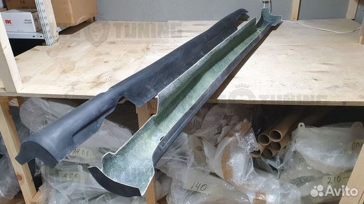 Пороги AMG Mercedes W210 рестайлинг