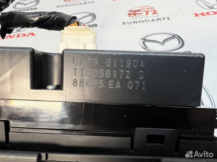 Блок климат-контроля Mazda 6 GH 2007-2012