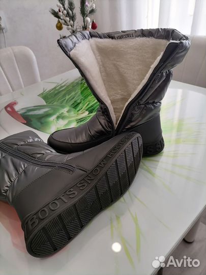 Сапоги женские дутики новые 38 размер