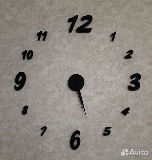 Большие настенные часы 3D