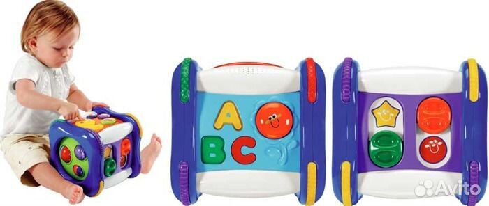 Говорящий куб рус/англ Chicco (белый)