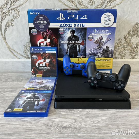 Sony PS4 Slim V2 / Игры / 2 Джойстика