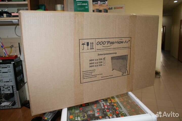 Конвектор, обогреватель 1 кВт и 1,5 кВт новый