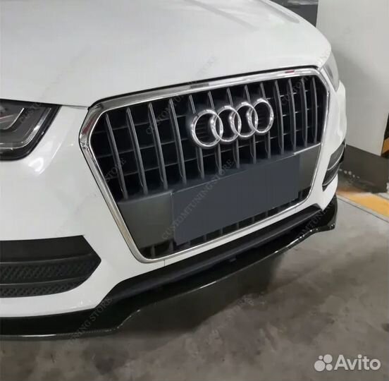 Сплиттер на audi q3 с 11-14г