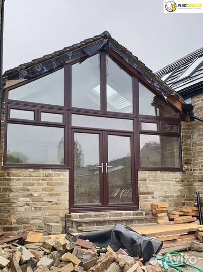 Окна пластиковые алюминиевые раздвижные двери