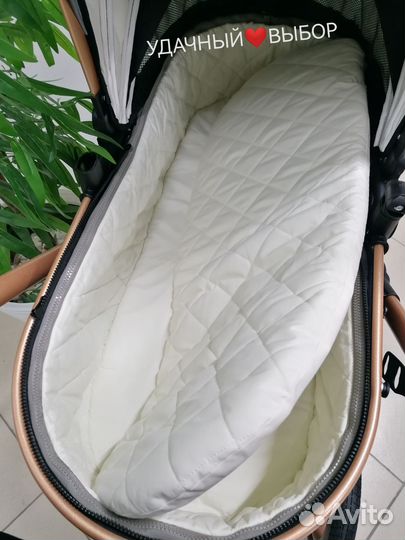 Новая коляска 3в1 Luxmom 518 NEW (чёрный текстиль)