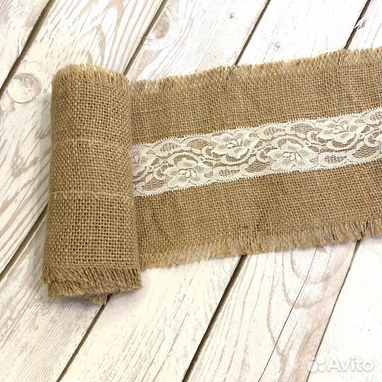 Свадебный декор джут