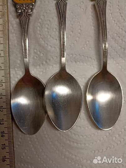 Чайные ложки мельхиор СССР. По сказке Колобок