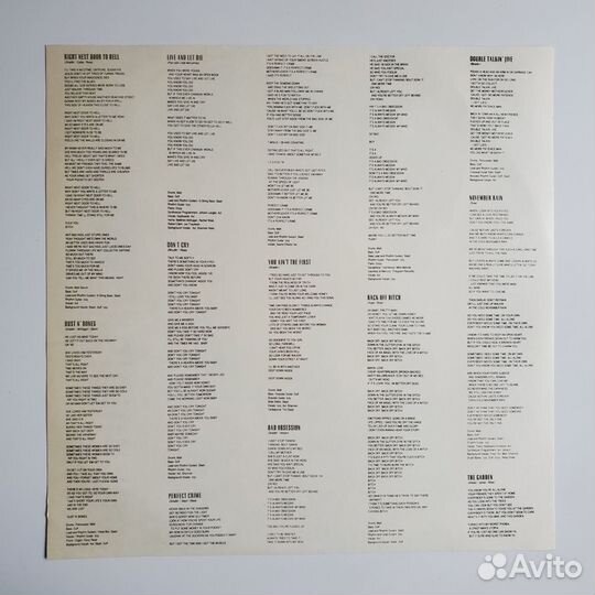 Guns N'Roses - Use your illusion 2LP EX+, Антроп