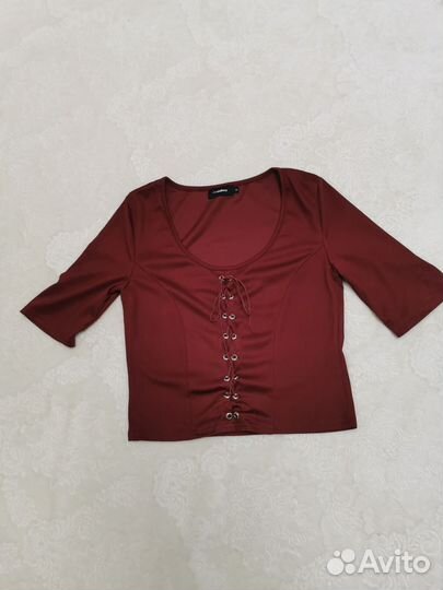 Кофта блузка в рубчик XL miss Valley