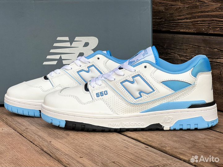 New Balance 550 UNC White University Blue