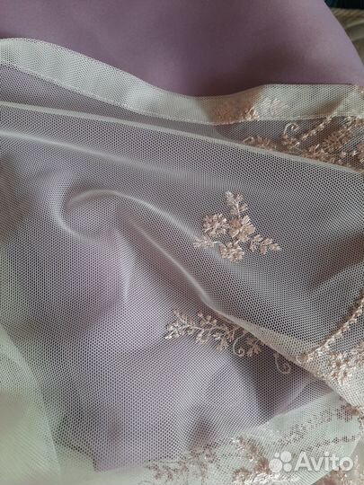 Тюль готовая новая. Высота 253, ширина 250