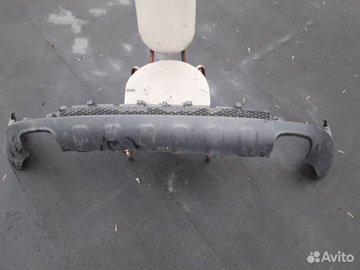 Нижняя накладка (Юбка) заднего бампера Санг Йонг э