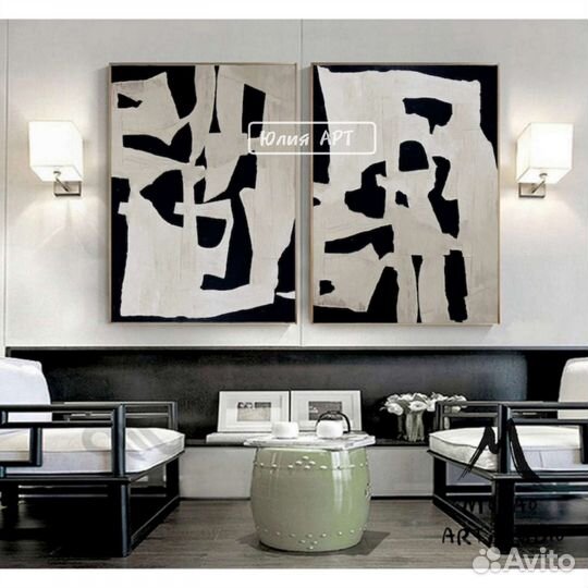 Картины интерьерные абстракции на холсте