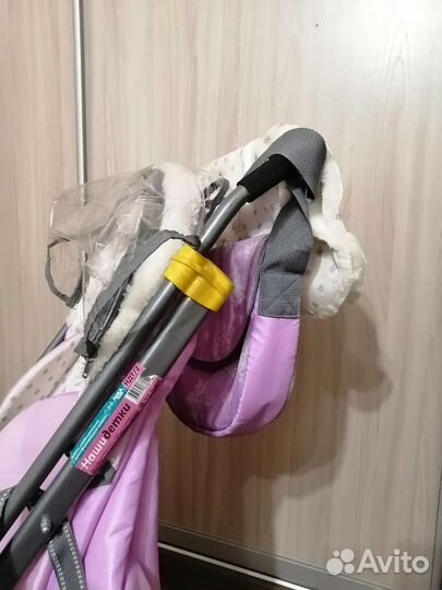 Детские санки коляска с колесами