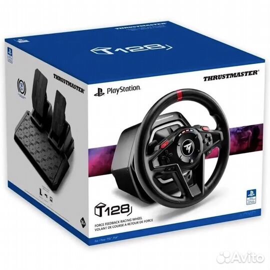 Руль игровой с педалями Thrustmaster T128 (PS4/PS5