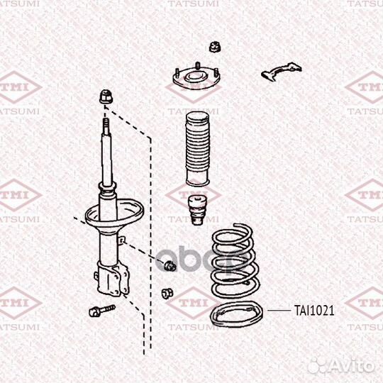 Проставка пружины задняя нижняя TAI1021 tatsumi