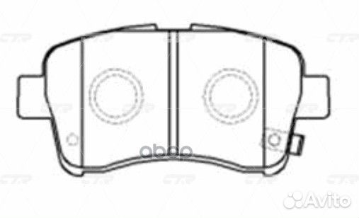 CKS-2 GK0942 Колодки тормозные дисковые пер