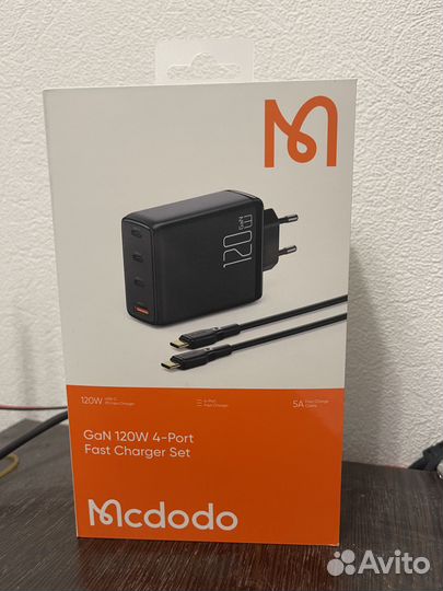 Зарядное устройство 120W Gan Mcdodo 3USB-C+usb