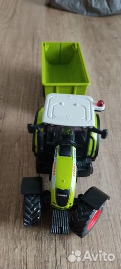 Детский трактор с прицепом металлический