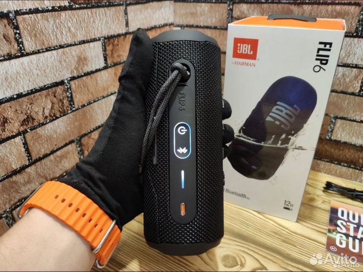 Портативная блютуз колонка JBL Flip 6 Black (2024)