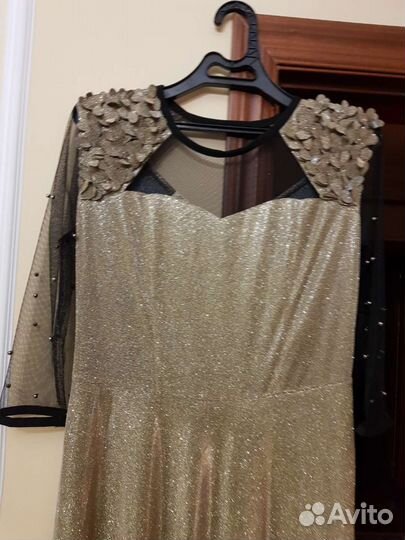 Новогоднее концертное платье в пол 46-48н