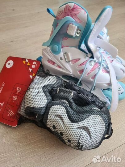 Роликовые коньки детские раздвижные 32-35