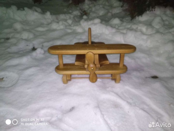 Фото реквизиты самолёт деревянный малый