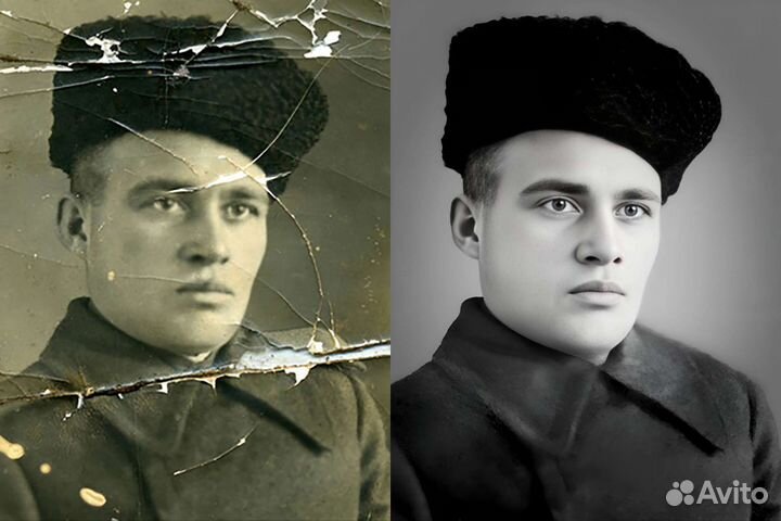 Реставрация старых фотографий, ретушь