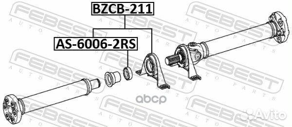 Bzcb-211 Подшипник подвесной кардана MB E-class